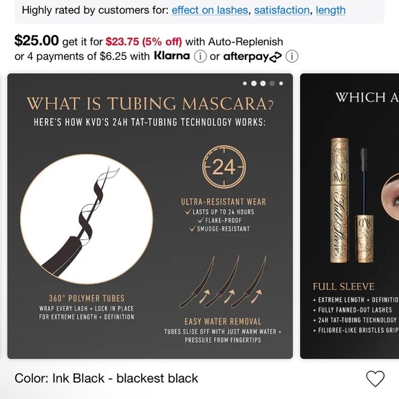 Cat Von D full sleeve mascara - Picture 3 of 6